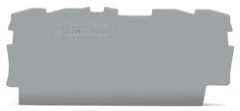 Wago 2000-1491 End And Intermediate Plate, 0.7 mm Thick Grey