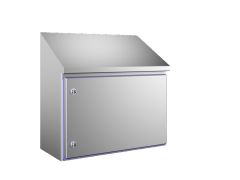 HD1320.600 Rittal Compact enclosure WHD: 610x430(H1)x601(H2)x300mm Stainless steel 