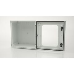 BRES-44P Safybox GRP Electrical Enclosure IP66  with a Glazed Door 400Hx400Wx200D