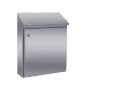 HD1307.600 Rittal Compact enclosure WHD: 510x550(H1)x669(H2)x210mm Stainless steel 