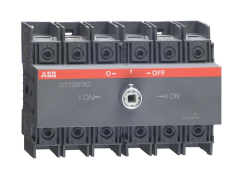 ABB ot125f3c 125 amp 3 pole change-over switch