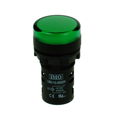 lmb-110-green imo led pilot light 110vac green ip65